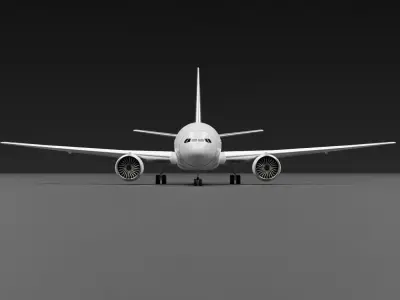 Boeing 777-300ER 3D model buy