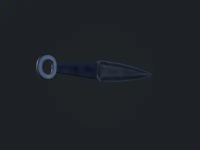 Kunai knife Low-poly 3D model purchase