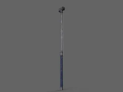 PBR Pipe Weapon V2e Low-poly 3D model