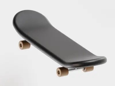 Skateboard 3d model Low-poly 3D model purchase