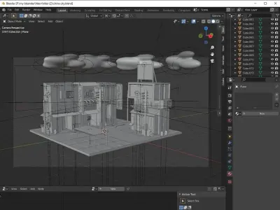 Chinese city 3D model