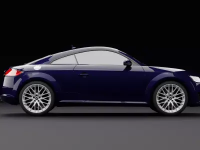 Audi TT Dark Blue 3D model