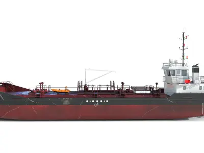 TANKER  Low-poly 3D model