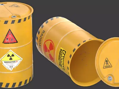 Radioactive Waste Barrel 3D model