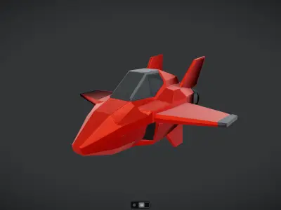 Spacecraft Jet aircraft plane 3dmodel 2 3D model
