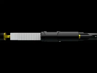 Flamethrower Low-poly 3D model order