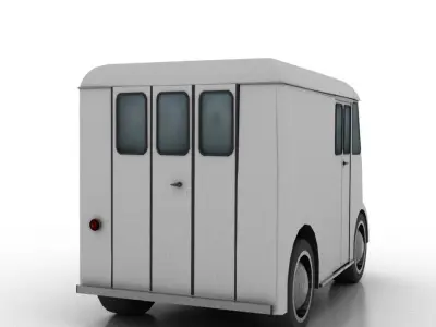 Marmon-Herrington Delivery-Van 1946 Low-poly 3D model