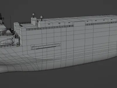 Vehicles Carrier 3D model Low-poly 3D model