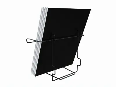 Store wire magazine holder for slatwall pegboard gridwall 3D model