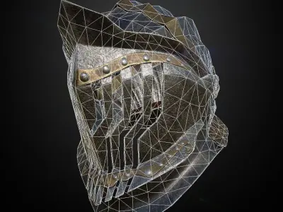 HELMET7 Game Ready Low-poly 3D model