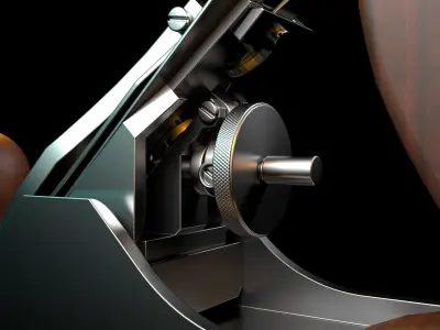 jointer plane Low-poly 3D model