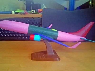 121113 Model kit Boeing 737-800 Sharklet Up 3D print model