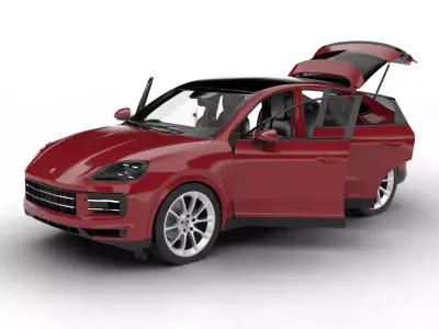 Porsche Cayenne Coupe 2026 HQ 3d model 3D model