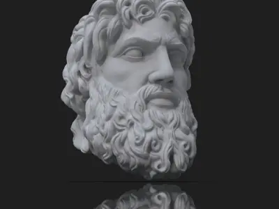 Zeus Pendant V2 Thunder God 3D print model