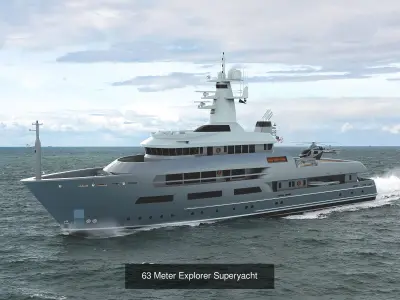 Mega Yachts And More 3D Model Pack