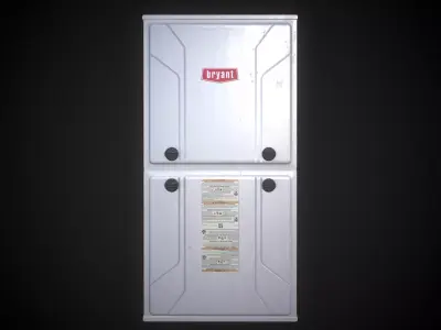 Carrier and Bryant Gas Furnace Low-poly 3D model