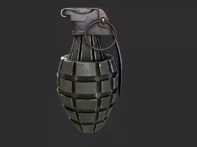 Hand Grenade Free low-poly 3D model order