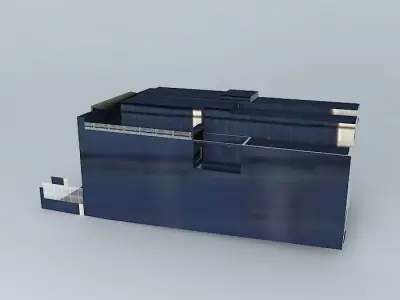 Factory solar panel Free 3D model