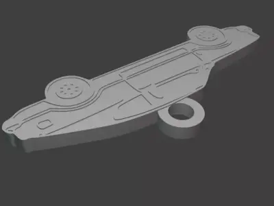 Taunus TC1 GT Silhouette Keychain - 3D Printable Model  3D print model