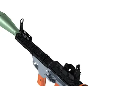 RPG-7 Rocket Launcher 3D model get