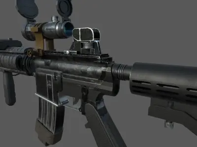 Weapons Pack Low-poly 3D model get