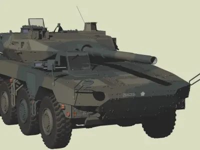 JGSDF Type-16 maneuver combat vehicle Update 3D model