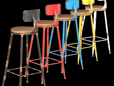 Bar Stool CRAFT 3D model