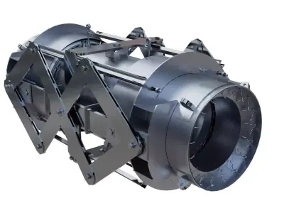 Heavy-Duty Pipeline Expansion Bellows 3D model