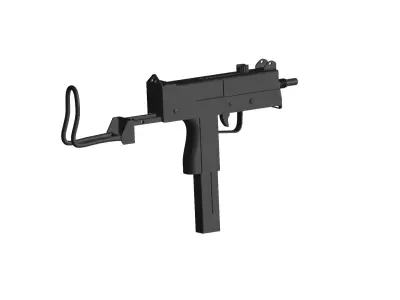 Mac10 machine pistol - submachine gun 3D model