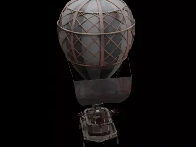 Hunted Horror Hot Air Balloon 3D model