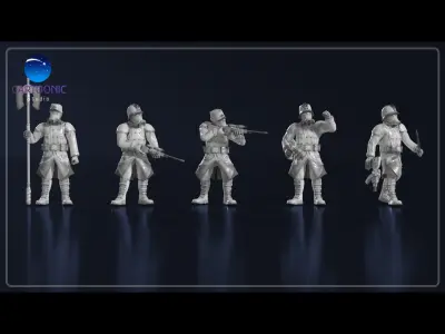 Guards Corps Set 01 3D print model purchase