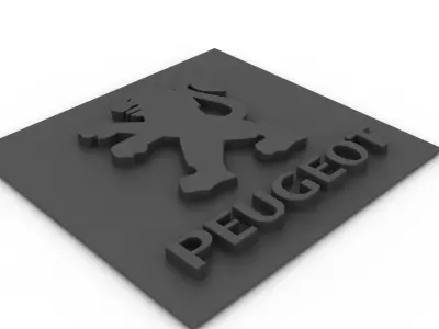 Peugeot Logo Free 3D model purchase