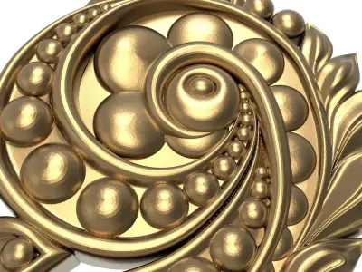  decorative pattern ready for 3D printing 3D model 489