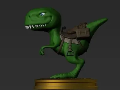SMILING CARGO DINOSAUR 3D model