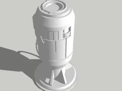 Sci-Fi Power Generator - Tech Element 3D model