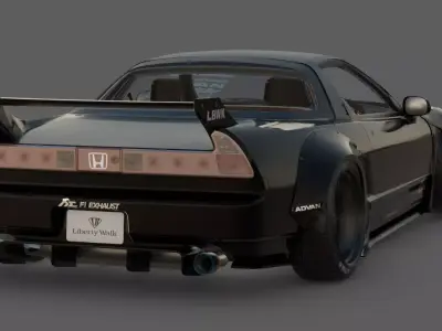 2020 Honda NSX NA1 LB Works 3D Model  Japanese Icon Perfection 3D model