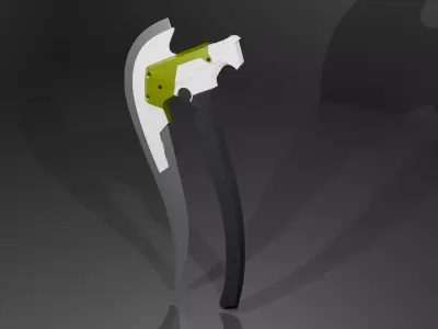 sci fi axe 3D model