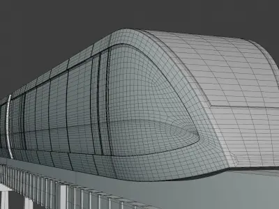 Monorail train concept 2023 IV 3D model