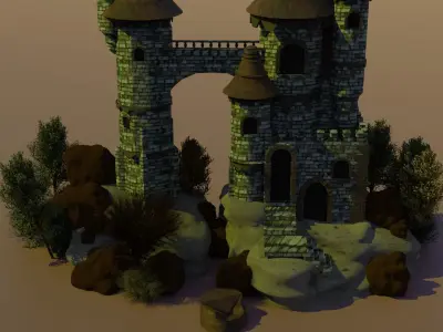 castle 3D model shop
