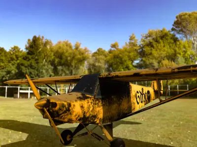 Plane 3D model by 6ahul6dx