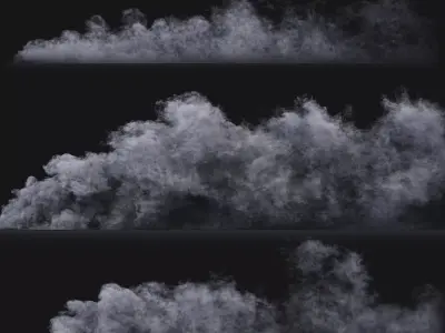 3D Smoke Animations High Resolution Pack 3D model