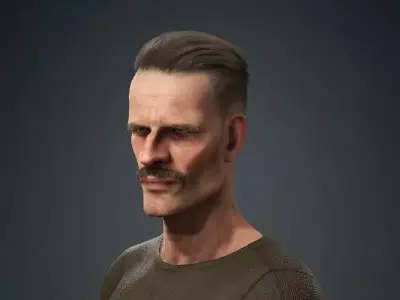 Realistic Rigged Commando Character 3D model