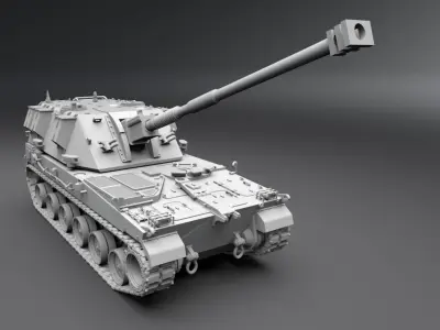 AHS Krab Scale Model  3D print model