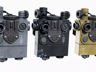 Laser sight DBAL-A2 Low-poly 3D model