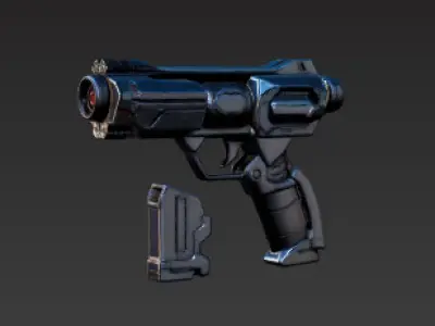 Sci-fi Security pistol 3D model