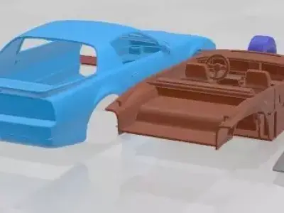 Pontiac Firebird Trans Am 1988 Printable Car  3D print model