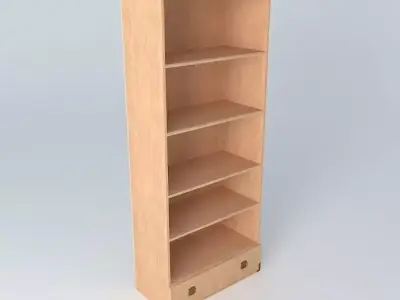 Indiana red pine shelf 3D model