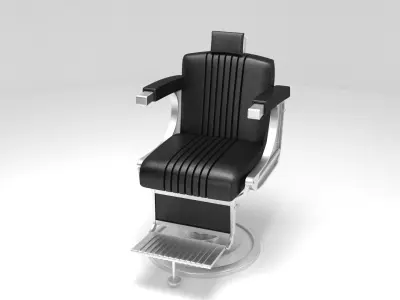 salon chair 3d model Low-poly 3D model