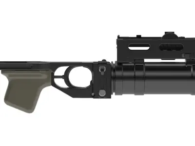 GP-25 Grenade Launcher 3D model