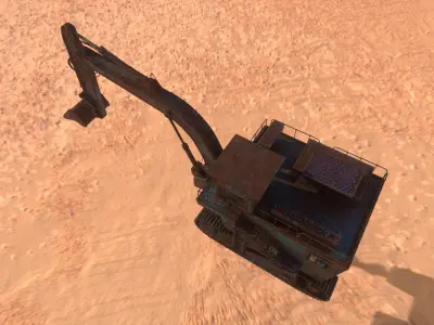 3D Model of heavy duty Excavator 3D model